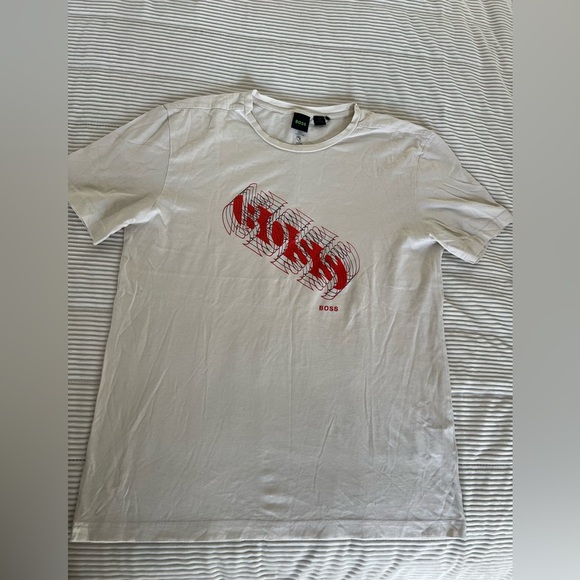 hugo boss t shirt Men’s Large Logo Cotton - Picture 1 of 11
